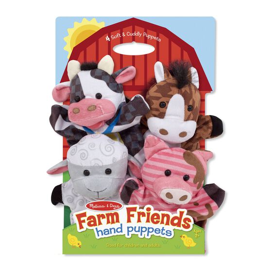 Farm Friends Hand Puppets  2y+