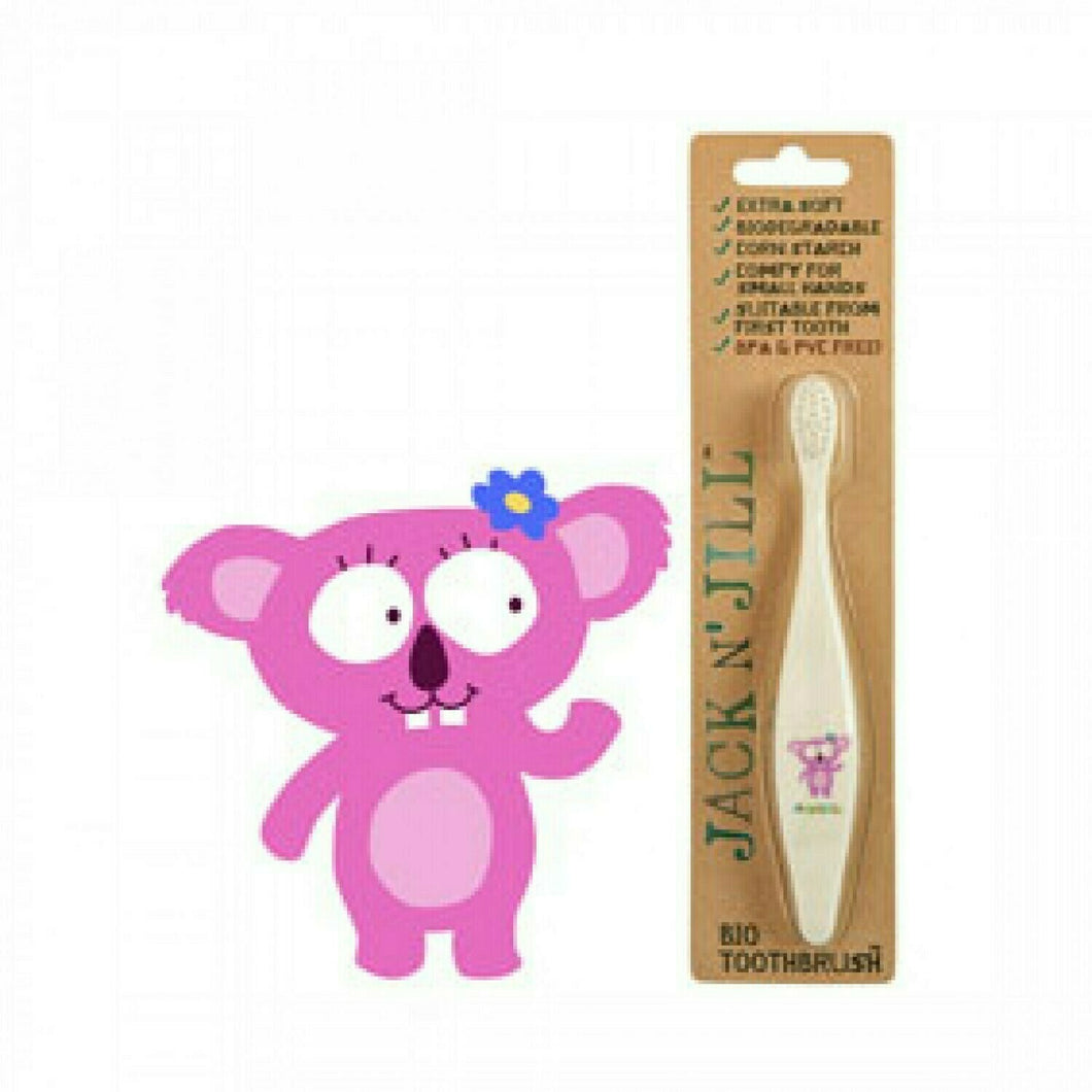 Jack N' Jill Bio Toothbrush (TM) Compostable & Biodegradable Handle