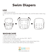 Load image into Gallery viewer, ALVABABY- Bee Swim Diaper
